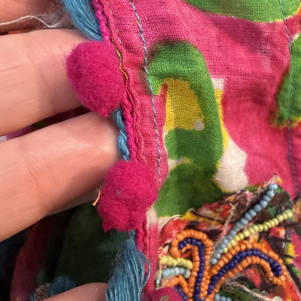 NWT Antica Sartoria Giacomo Cinque Frida Kahlo Boho Maxi Dress Halter Open Back - Picture 9 of 9